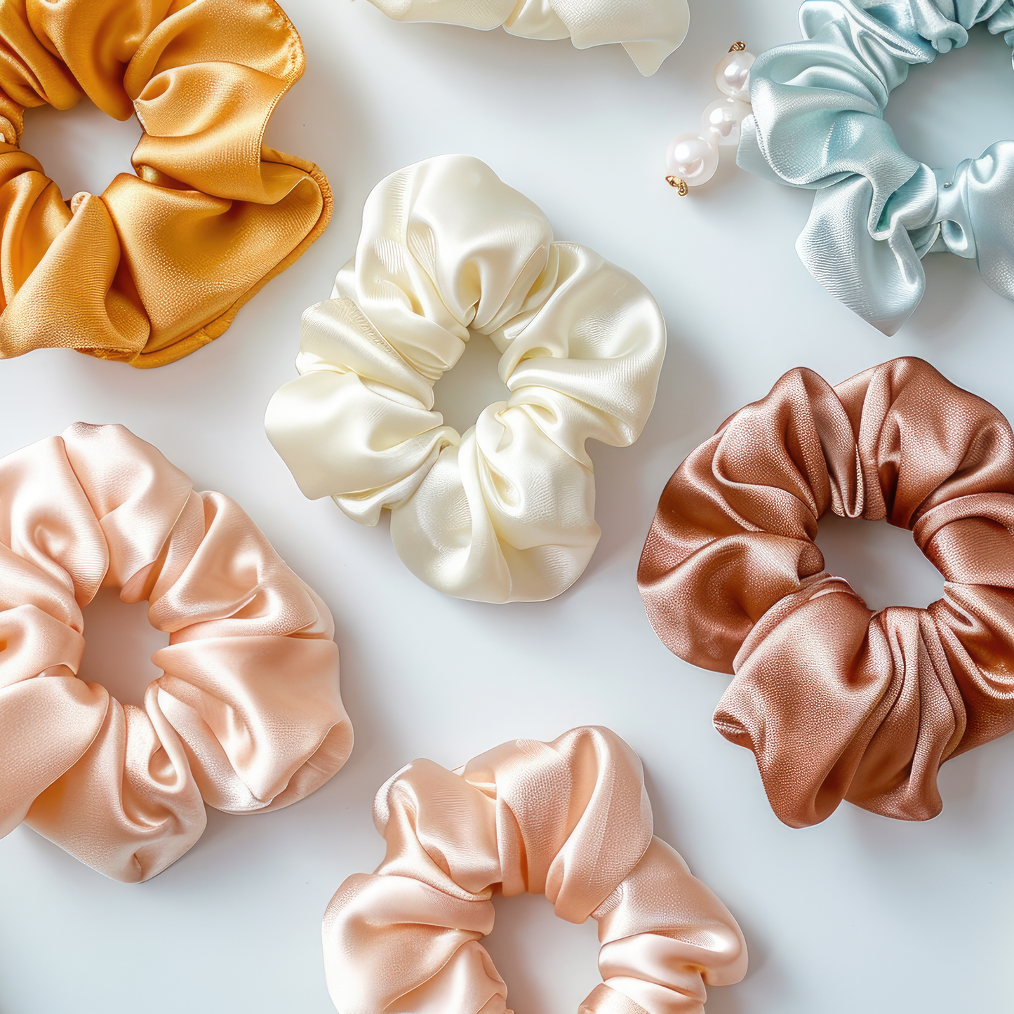 Scrunchie in 100% Pura Seta di Gelso